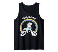 It's My 10th Birthday Cute Unicorn 10 Year Old Girls Canotta