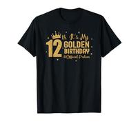It's My 12th Golden Birthday Official Preteen 12 Anni Maglietta