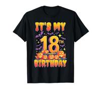 It's My 18th Birthday Party 18 Year Old Halloween Pumpkin Maglietta