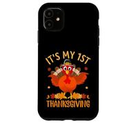It's My 1st Thanksgiving Turkey Thankful For Family Custodia per iPhone 11
