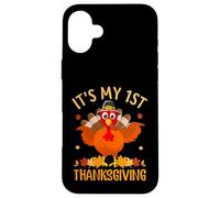 It's My 1st Thanksgiving Turkey Thankful For Family Custodia per iPhone 16 Plus