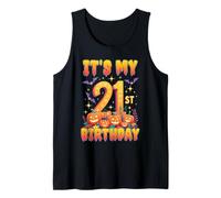 It's My 21st Birthday Party 21 Year Old Halloween Pumpkin Canotta