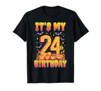 It's My 24th Birthday Party 24 Year Old Halloween Pumpkin Maglietta