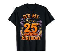 It's My 25th Birthday Halloween Haunted House Pumpkin Party Maglietta