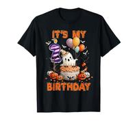 It's My 2nd Birthday Cute Ghost Boo 2 Years Old Halloween Maglietta