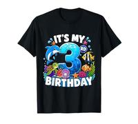 Its My 3rd Birthday Sea Ocean Animal 3 Years Old Kids Maglietta