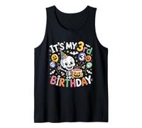 It's My 3rd Birthday Skeleton Halloween Toddler Boy Girl Canotta