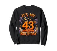 It's My 43rd Birthday Halloween Haunted House Pumpkin Party Felpa