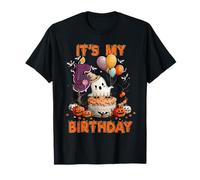 It's My 5th Birthday Cute Ghost Boo 5 Years Old Halloween Maglietta