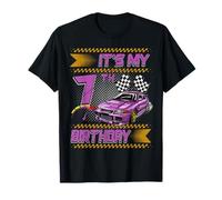 It's My 7th Birthday Race Car Party Outfit 7 Year Old Boys Maglietta