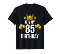 It's My 85th Birthday Party 85 Anni Compleanno Uomini Donne Maglietta