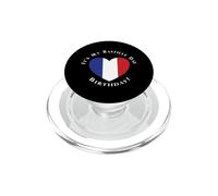 It's My Bastille Day Birthday 14 luglio bandiera francese cuore PopSockets PopGrip per MagSafe