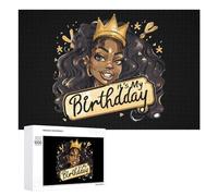 It's My Birthday African American Afro Woman Puzzle per adulti Famiglia Attività Giochi Home Decor Puzzle 1000 PCS