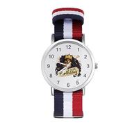 It's My Birthday Afro Americano Afro Donna Orologio Sportivo per Uomo Donna Cinturino in Nylon Orologio da Polso Analogico al Quar, Stile:, regular, Cinturino