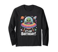 It's My Birthday Alien Space Party Celebration Astronomy Maglia a Manica