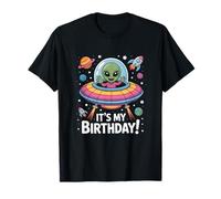It's My Birthday Alien Space Party Celebration Astronomy Maglietta