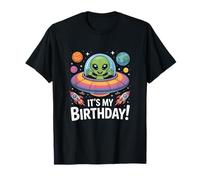 It's My Birthday Alien Space Party Celebration Astronomy Maglietta