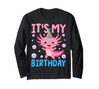 It's My Birthday Axolotl Confetti Party Vibes Maglia a Manica
