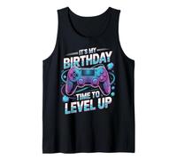 It's My Birthday Boy Time to Level Up Videogioco Regalo Ragazzi Canotta