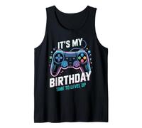 It's My Birthday Boy Time to Level Up Videogioco Regalo Ragazzi Canotta