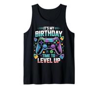 It's My Birthday Boy Time to Level Up Videogioco Regalo Ragazzi Canotta