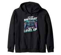 It's My Birthday Boy Time to Level Up Videogioco Regalo Ragazzi Felpa con Cappuccio