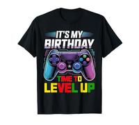 It's My Birthday Boy Time to Level Up Videogioco Regalo Ragazzi Maglietta