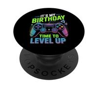 It's My Birthday Boy Time to Level Up Videogioco Regalo Ragazzi PopSockets PopGrip Adesivo