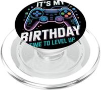 It's My Birthday Boy Time to Level Up Videogioco Regalo Ragazzi PopSockets PopGrip per MagSafe