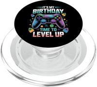 It's My Birthday Boy Time to Level Up Videogioco Regalo Ragazzi PopSockets PopGrip per MagSafe