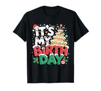 It's My Birthday Cake Natale Bambini Ragazzi Ragazze Dicembre Natale Maglietta