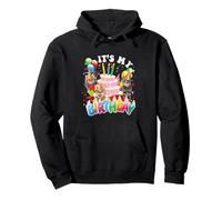It's My Birthday Cat and Kitten Party Day Girl and Boy's Felpa con Cappuccio