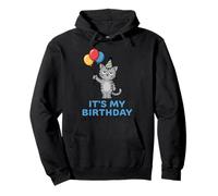 It's My Birthday Cat Felpa con Cappuccio