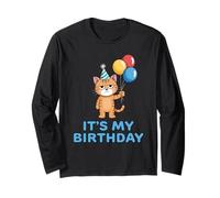 It's My Birthday Cat Maglia a Manica