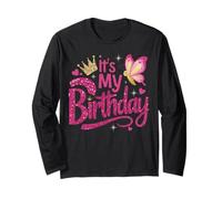 It's My Birthday - Corona per feste a forma di farfalla, per bambine, ragazze, donne, Maglia a Manica