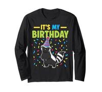 It's My Birthday Honey Badger Groovy Rainbow Vibes Maglia a Manica