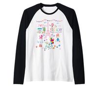 It's My Birthday I Love Paris Torre Eiffel e Icone francesi Maglia con Maniche Raglan