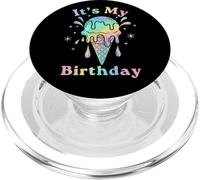 It's My Birthday Ice Cream Kawaii Pastel Rainbow PopSockets PopGrip per MagSafe