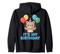 It's My Birthday Kawaii Bear Felpa con Cappuccio