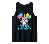 It's My Birthday Kawaii Cat Canotta