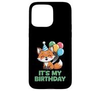 It's My Birthday Kawaii Fox Custodia per iPhone 15 Pro Max