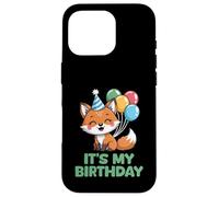 It's My Birthday Kawaii Fox Custodia per iPhone 16 Pro
