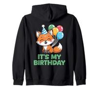 It's My Birthday Kawaii Fox Felpa con Cappuccio