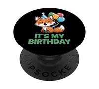 It's My Birthday Kawaii Fox PopSockets PopGrip Adesivo