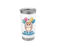 It's My Birthday Kawaii Hamster Bicchiere termico in acciaio inox doppia parete