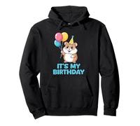 It's My Birthday Kawaii Hamster Felpa con Cappuccio