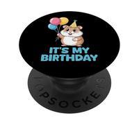 It's My Birthday Kawaii Hamster PopSockets PopGrip Adesivo
