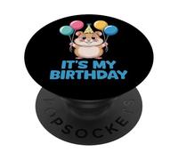 It's My Birthday Kawaii Hamster PopSockets PopGrip Adesivo