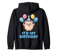 It's My Birthday Kawaii Hedgehog Felpa con Cappuccio