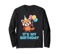It's My Birthday Kawaii Red Panda Maglia a Manica